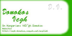 domokos vegh business card